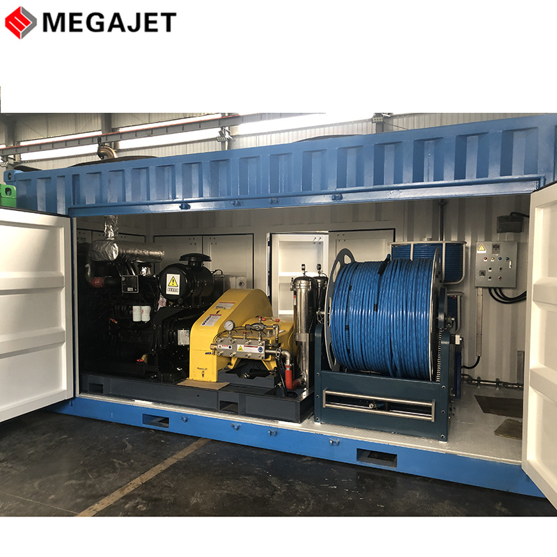1400 Bar 90L Diesel Industrial Unit High Pressure Cleaning Machine/UHP Cleaner 