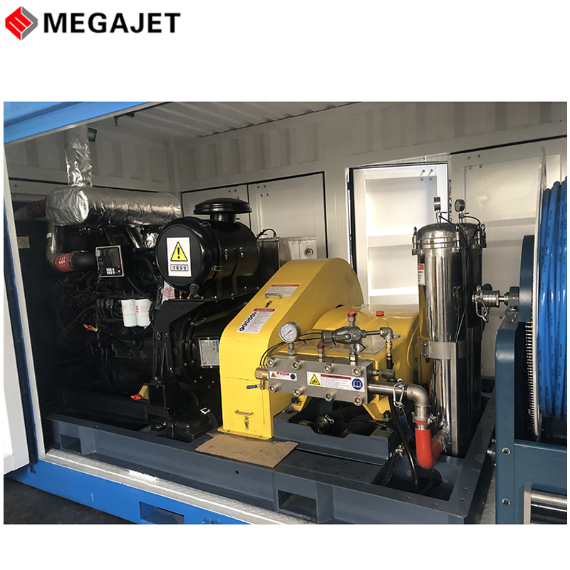 1400 Bar 90L Diesel Industrial Unit High Pressure Cleaning Machine/UHP Cleaner 