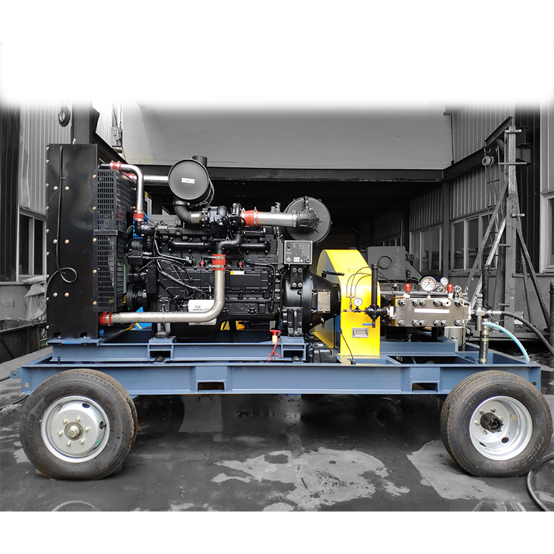2800 bar 45L/min Diesel Trailer Type High-Pressure Pump/ Custom System for Automotive Paint Booth Cleaning